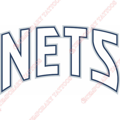 New Jersey Nets Customize Temporary Tattoos Stickers NO.1100